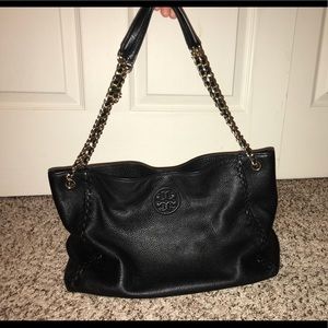 Tory Burch Marion Chain-Strap Slouchy Tote